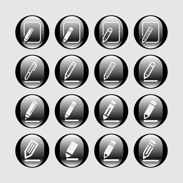 Edit icons - Vector, Image