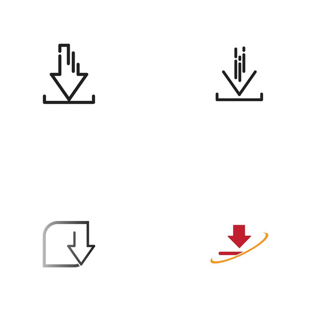 Download vector icon, install symbol. Modern, simple vector data illustration for a website or mobile app - Vector, Imagen