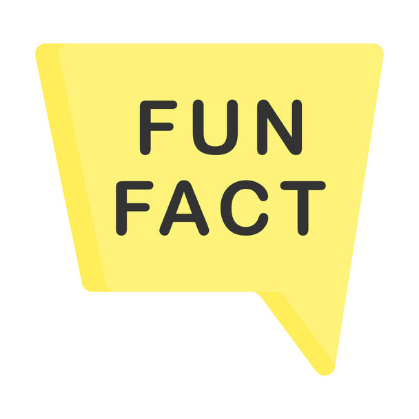 Fun Fact Шаблон дизайну піктограм Векторні ілюстрації
 - Вектор, зображення