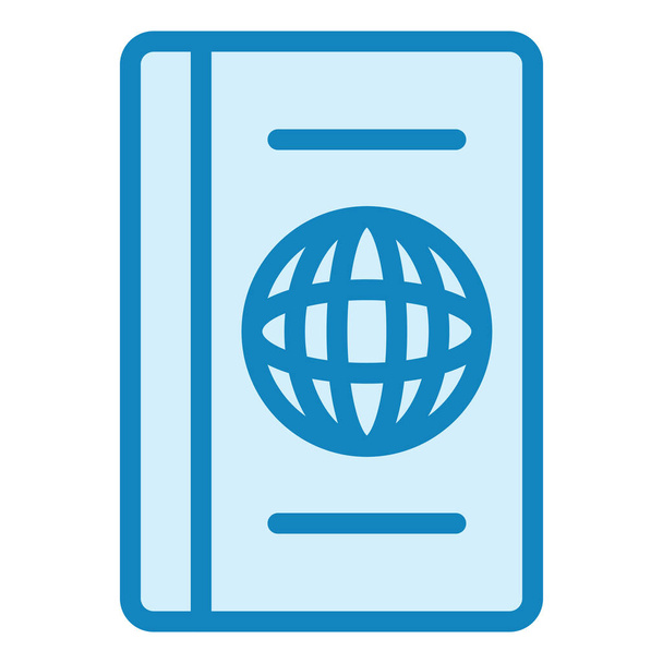 pasaporte icono moderno vector ilustración  - Vector, imagen
