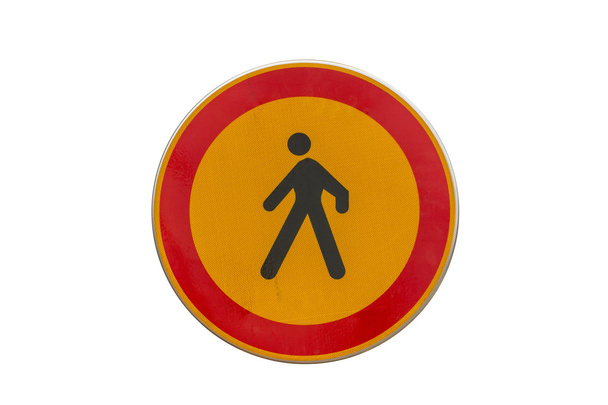 Kein Fußgängerverkehrszeichen - Foto, Bild