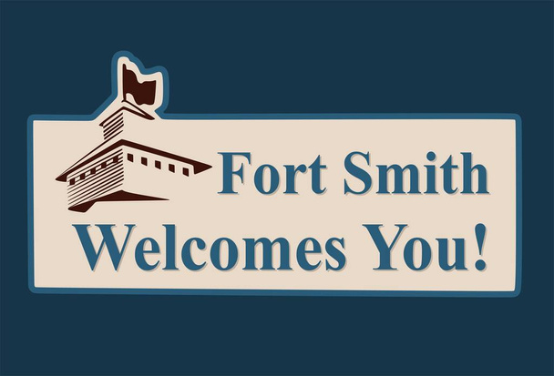 Vítejte ve Fort Smith Arkansas  - Vektor, obrázek