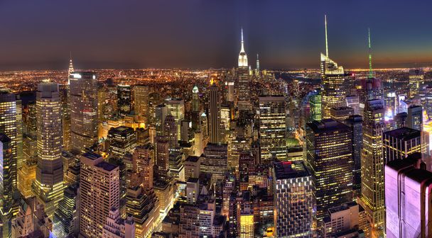 New York City night view - Foto, immagini