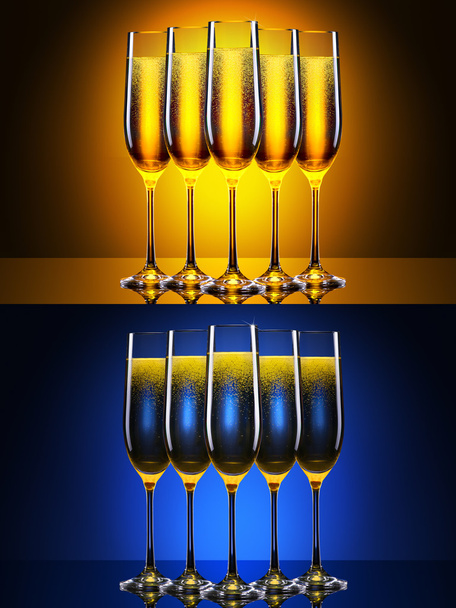 luxury glass of champagne - Fotó, kép
