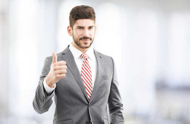 businessman shows Thumbs up sign - Photo, Image