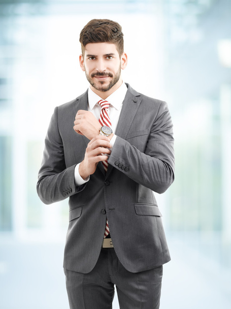 Handsome Businessman at office - Photo, image