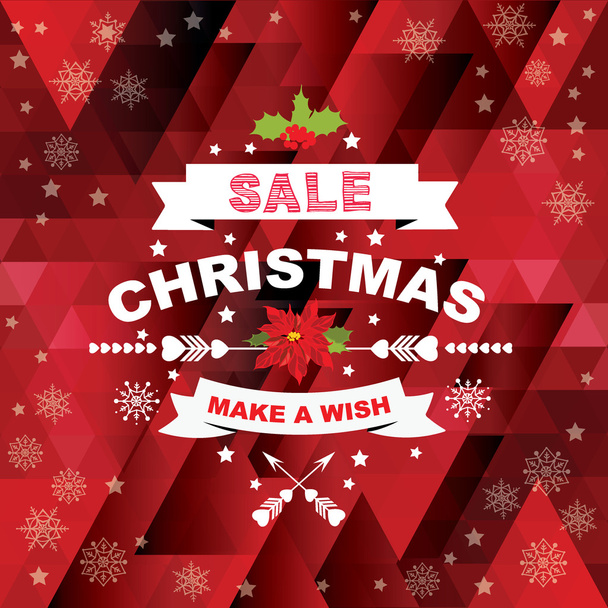 Cartel venta Navidad
 - Vector, imagen