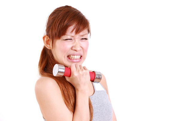 Young Japanese woman doing tight training　 - Zdjęcie, obraz