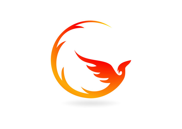 Abstracte Phoenix business logo ontwerp symbool vector - Vector, afbeelding
