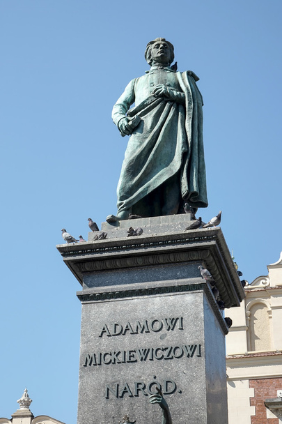 Памятник Адаму Мицкевичу в Кракове - Фото, изображение