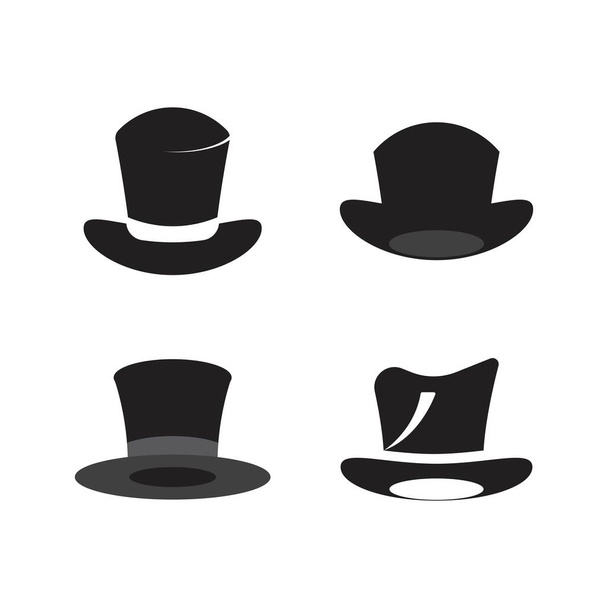 Design de ilustração de ícone de vetor de logotipo de chapéu megic - Vetor, Imagem