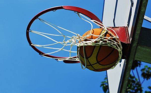 basketbal swish - Foto, afbeelding