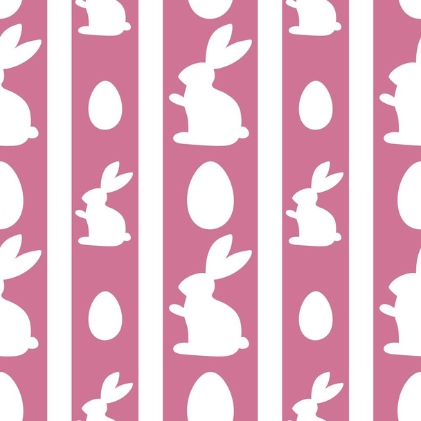 Easter seamless rabbit and eggs pattern for fabrics and wrapping paper and kids and hobbies. High quality photo - Foto, afbeelding