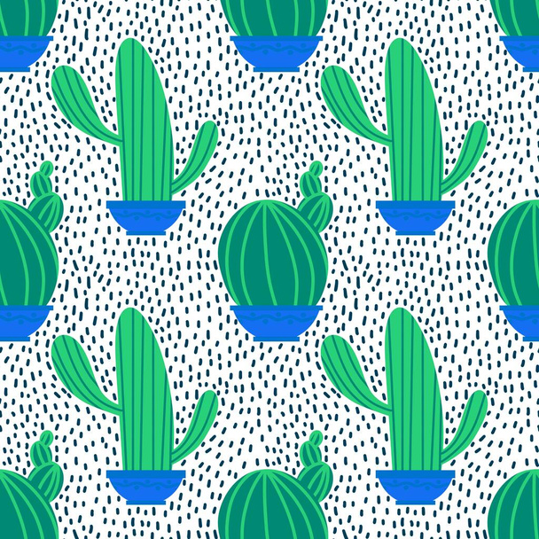 Summer seamless cactus pattern for fabrics and textiles and packaging and gifts and cards and linens and kids and wrapping paper. High quality photo - 写真・画像