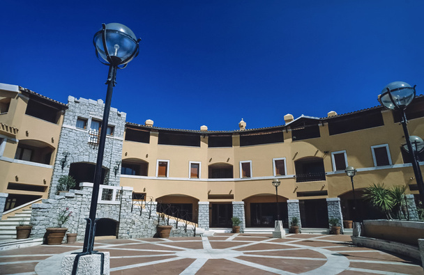 Porto Rotondo central square - Zdjęcie, obraz