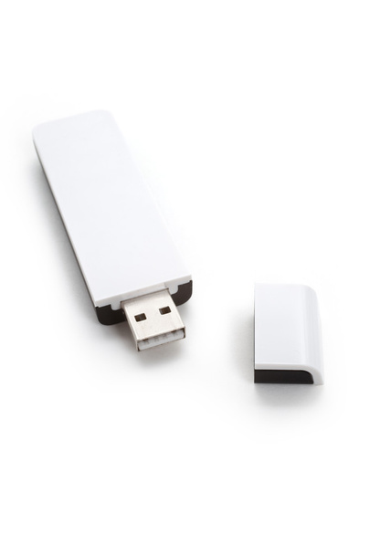 Disco USB branco
 - Foto, Imagem