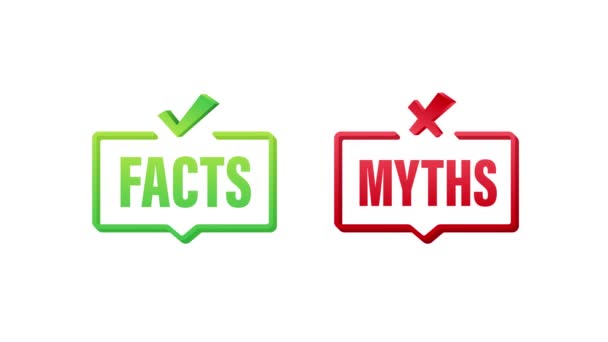 Mýty fakta. Fakta, skvělý design pro všechny účely. Pohybová grafika - Záběry, video