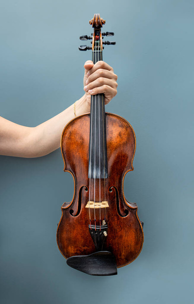 Violino professionale del XVII secolo realizzato da un liutaio - Foto, immagini