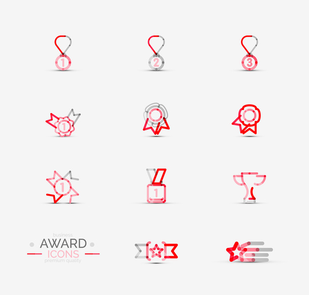 Conjunto de iconos de premio, colección Logo
 - Vector, imagen
