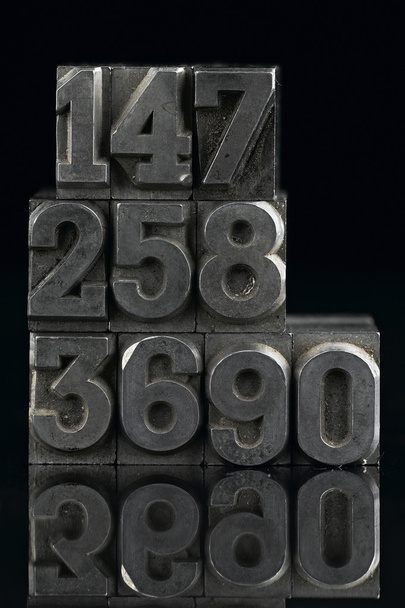 Lead letters numbers - Photo, Image