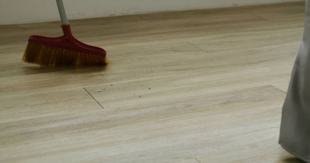 Sweep the floor at home - Photo, Image