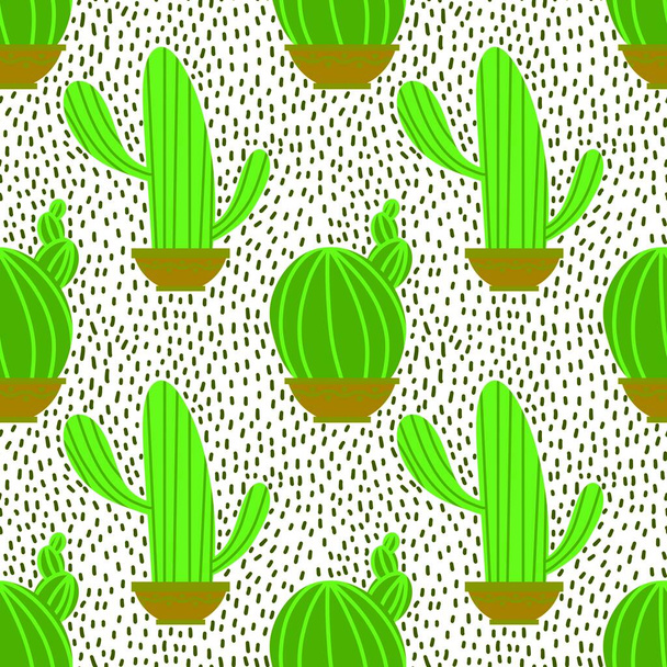 Summer seamless cactus pattern for fabrics and textiles and packaging and gifts and cards and linens and kids and wrapping paper. High quality photo - 写真・画像