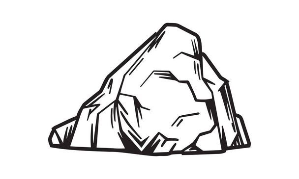 Ilustração de Ice berg, vetor, desenhado à mão, isolado sobre fundo claro. - Vetor, Imagem