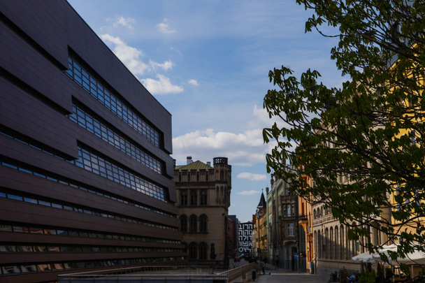 Buildings on street at daytime in Wroclaw - Zdjęcie, obraz