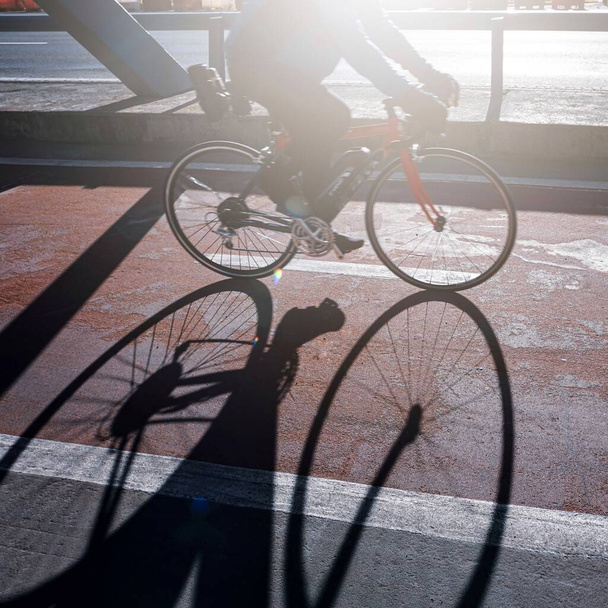 cyklistický způsob dopravy ve městě  - Fotografie, Obrázek