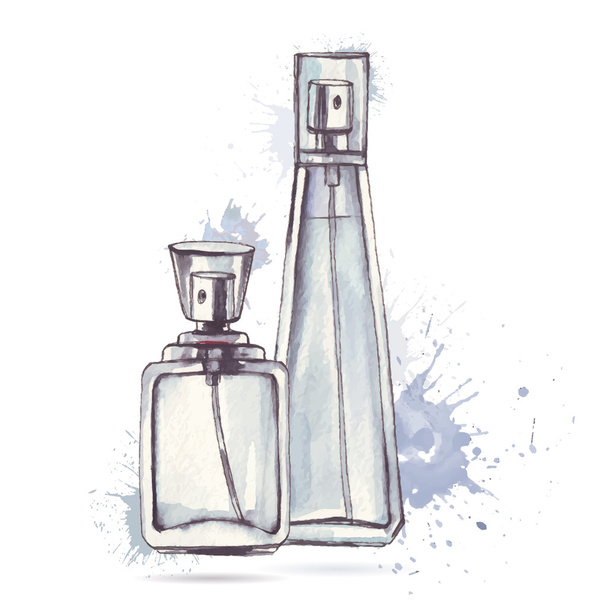 Beautiful perfume bottle. - Vector, Image