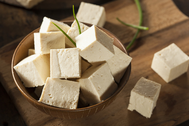 Organic Raw Soy Tofu - Zdjęcie, obraz