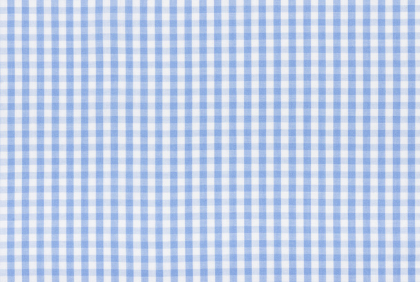 Blue and white checkered fabric - Photo, Image