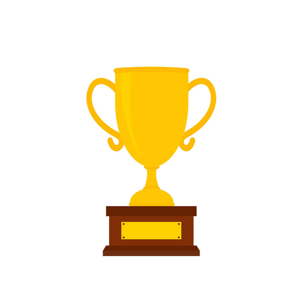 Championship for Victory Award, Trophy of Honor, 3D Victory Medal, Gold Cup, Gold Medal - Vector, Image