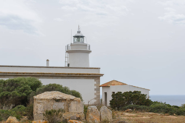 Lighthouse at Cap Blanc in Mallorca, Spain - Photo, Image