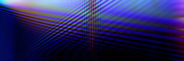 Vívido error azul oscuro brillante ilustración en la velocidad, disco psicodélico formas tecnología onda sintética. Estilo cyberpunk de onda vapor. futurismo retro, web punk, rave DJ techno en forma de error disco reflejo - Foto, imagen