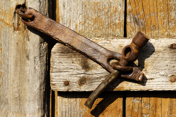 Tool lock closed old rusty - Φωτογραφία, εικόνα