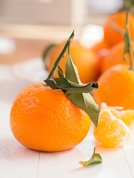 Mandarins em uma bandeja - Foto, Imagem