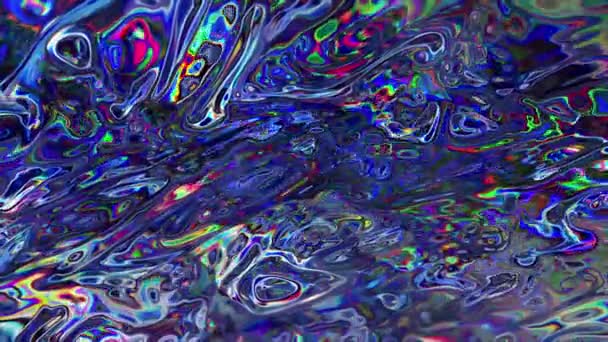 Blauw Abstracte Refracting Fluid Texture Loop - Video