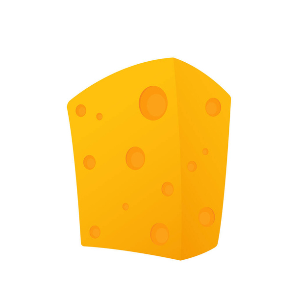 Cheese vector. Cheese on white background. - Vektor, kép