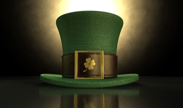 Green Leprechaun Shamrock Hat - Photo, Image