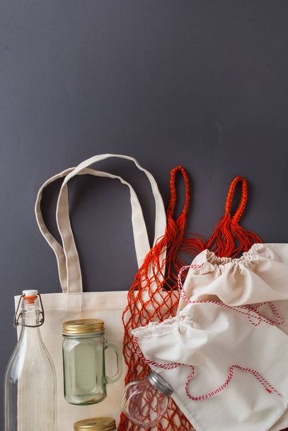 zero waste set for shopping without plastic. High quality photo - 写真・画像