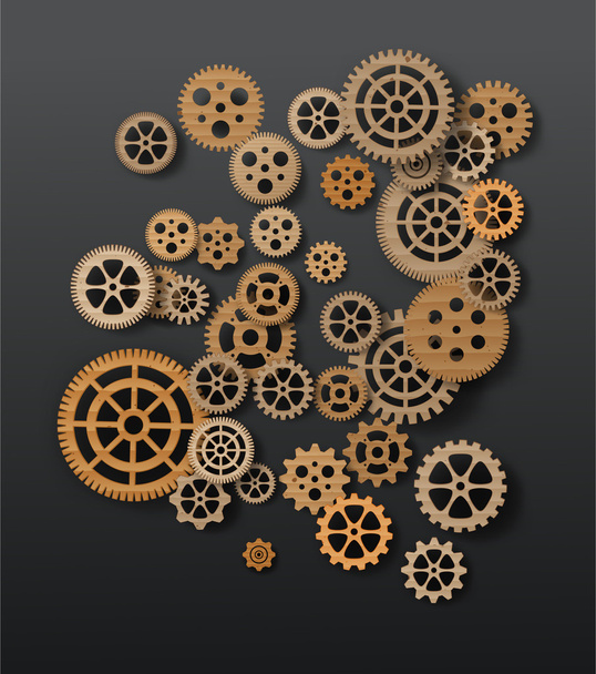 gearwheel mechanism background. Vector illustration - Vector, Image