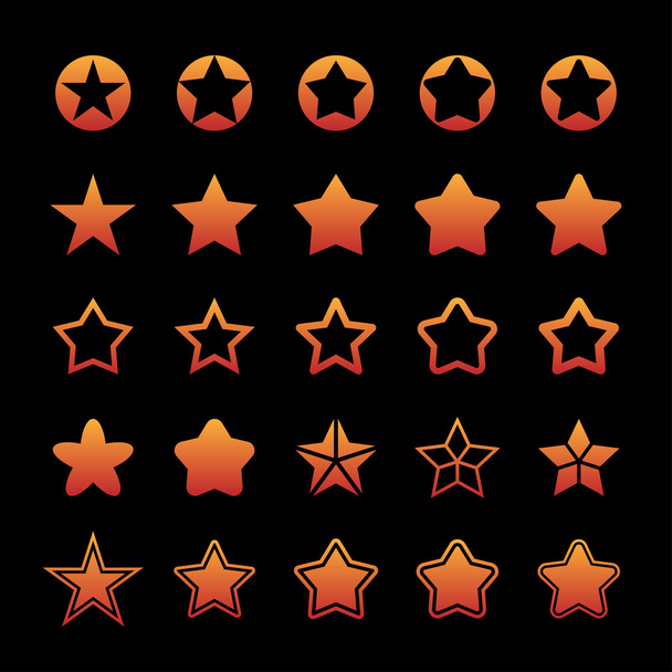 Star icons - ベクター画像