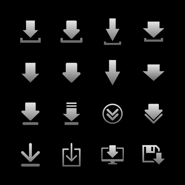 Download icons - Vector, afbeelding