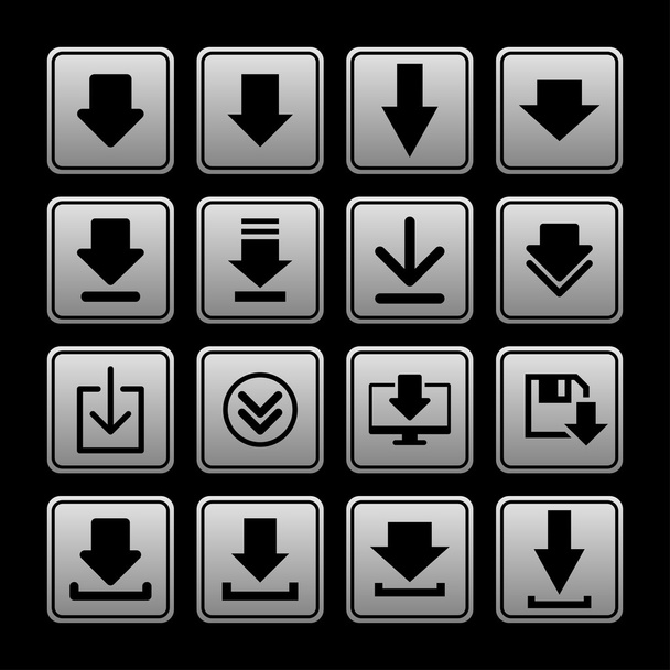 Download icons - Вектор,изображение