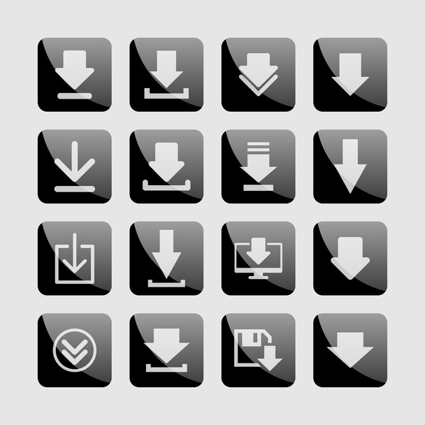 Download icons - Vektor, kép