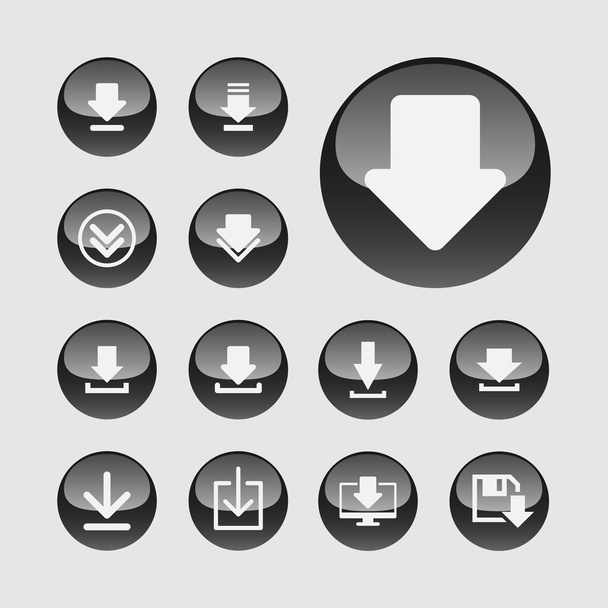 Download icons - Vektor, Bild
