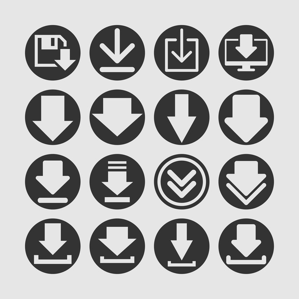 Download icons - Vector, Image