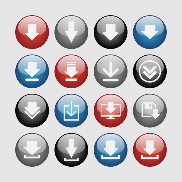 Download icons - Vector, afbeelding