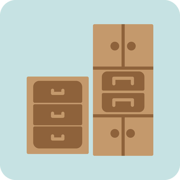 vector illustration of drawers icon  - Vector, Image